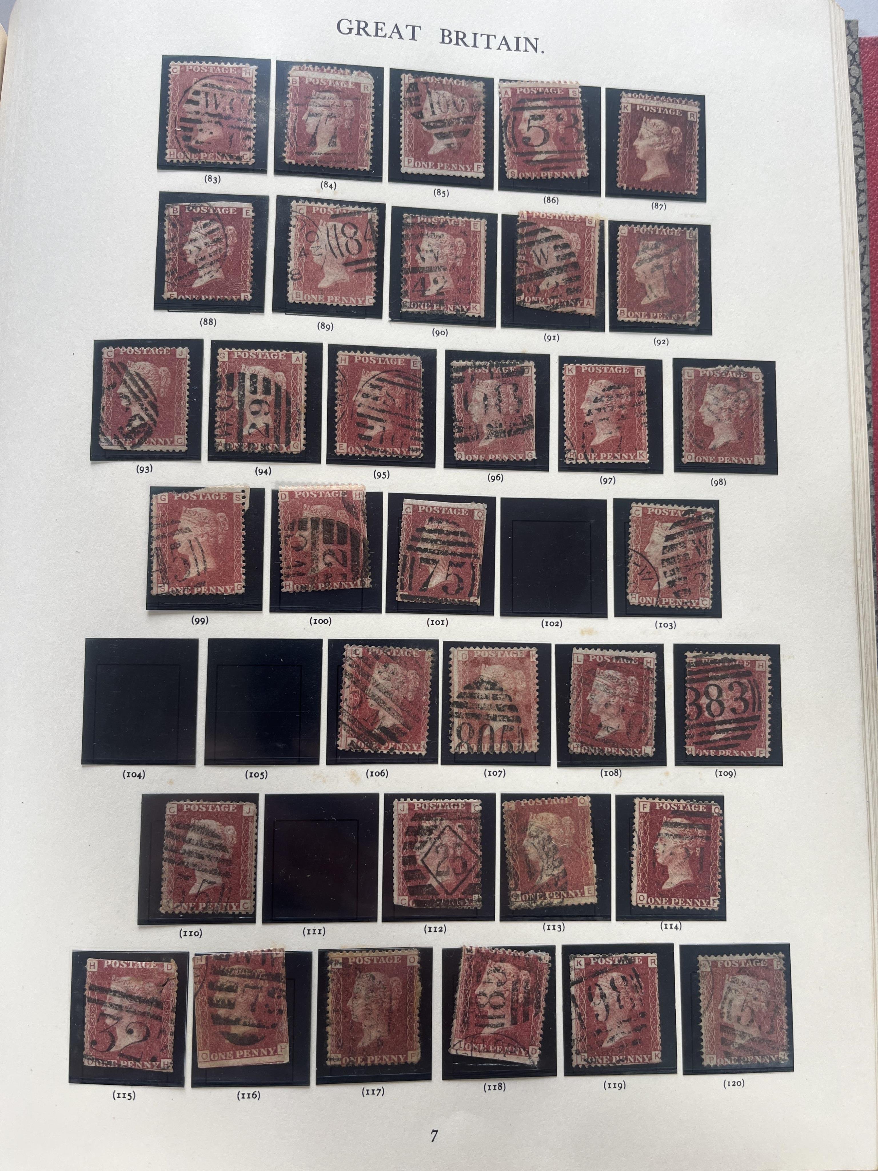Westminster album of Great Britain stamps, Victoria to George VI, including Victoria 1d reds, 2d blue, George V 2/6 etc.